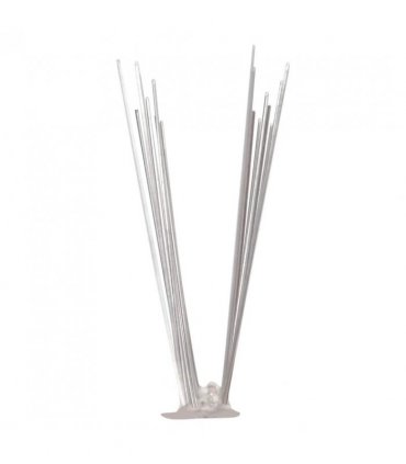 vidaXL 2-row Stainless Steel Bird & Pigeon Spikes Set of 6 3 m