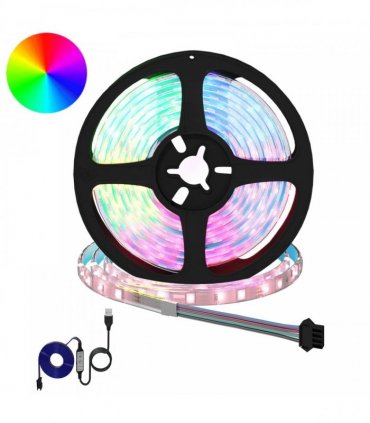vidaXL LED Strip 2 pcs Black and Transparent 210 x 0.8 x 0.3 cm