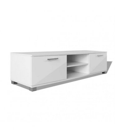 vidaXL TV Cabinet High-Gloss White 120x40.5x35 cm