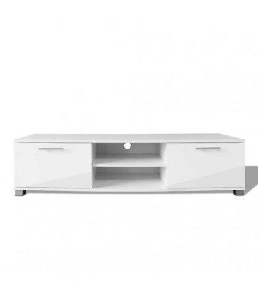 vidaXL TV Cabinet High-Gloss White 120x40.5x35 cm