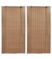 vidaXL Bamboo Roller Blinds 2 pcs 100 x 160 cm Brown