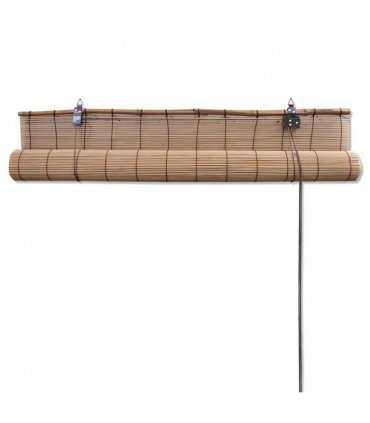 vidaXL Bamboo Roller Blinds 2 pcs 100 x 160 cm Brown