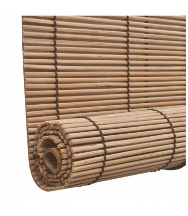 vidaXL Bamboo Roller Blinds 2 pcs 100 x 160 cm Brown
