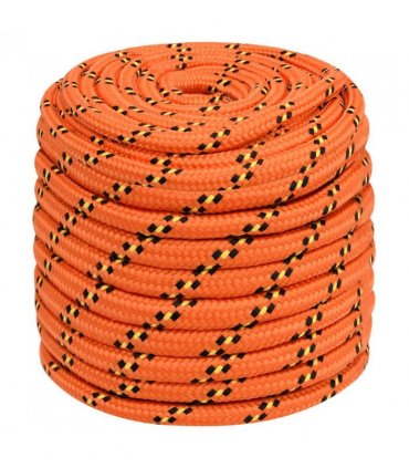 vidaXL Boat Rope Orange 16 mm 25 m Polypropylene