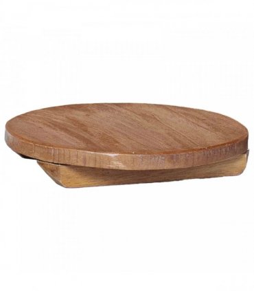 vidaXL Plant Stool 3 pcs Natural 29 x 29 x 3.5 cm Mahogany Wood