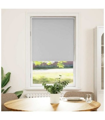 vidaXL Roller Blind Blackout Light Grey 70x175 cm Fabric Width 65.7 cm Polyester
