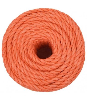 vidaXL Work Rope Orange 14 mm 25 m Polypropylene