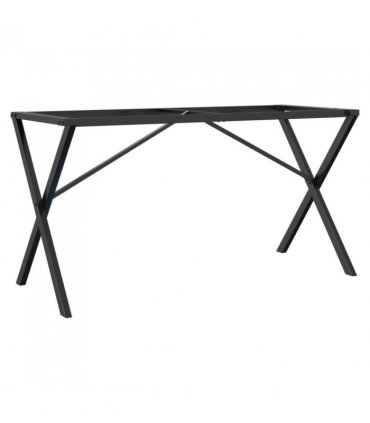 vidaXL Dining Table Legs X-Frame 140x60x73 cm Steel