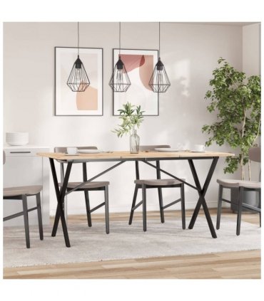 vidaXL Dining Table Legs X-Frame 140x60x73 cm Steel