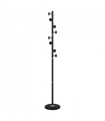 vidaXL Coat Stand Black 176 cm Powder-coated Iron