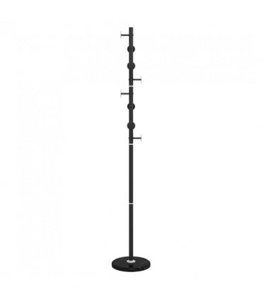 vidaXL Coat Stand Black 176 cm Powder-coated Iron