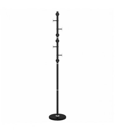 vidaXL Coat Stand Black 176 cm Powder-coated Iron