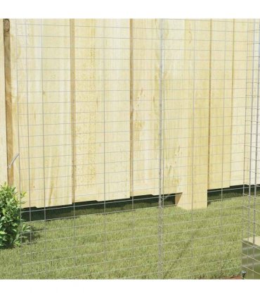 vidaXL Rabbit Cage Silver 100 x 100 x 210 cm Galvanised Steel