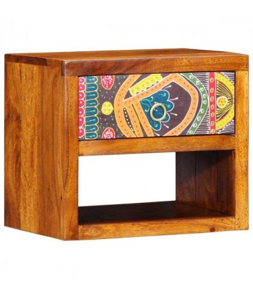 vidaXL Bedside Cabinet Brown 40 x 35 x 35 cm Solid Acacia Wood