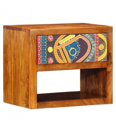 vidaXL Bedside Cabinet Brown 40 x 35 x 35 cm Solid Acacia Wood
