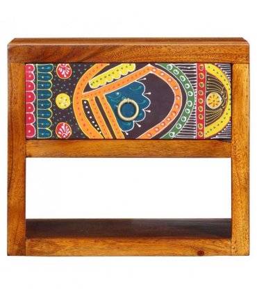 vidaXL Bedside Cabinet Brown 40 x 35 x 35 cm Solid Acacia Wood