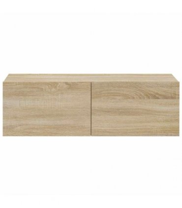 vidaXL Wall TV Cabinets 4 pcs Sonoma Oak 100x30x30 cm