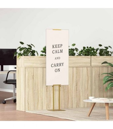 vidaXL Trade Show Displays Gold 30 x 23.5 x 210 cm Steel