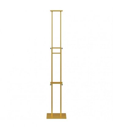 vidaXL Trade Show Displays Gold 30 x 23.5 x 210 cm Steel