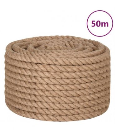 vidaXL Jute Rope 50 m Long 16 mm Thick
