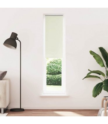 vidaXL Roller Blind Blackout Off White 50x210 cm Fabric Width 45.7 cm Polyester