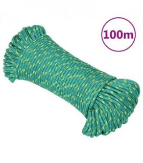 vidaXL Boat Rope Green 5 mm 100 m Polypropylene