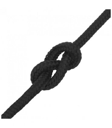 vidaXL Boat Rope Full Black 12 mm 50 m Polypropylene