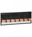 vidaXL Wall-mounted Coat Rack 90x11x30 cm Solid Wood Mango