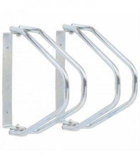 vidaXL Bicycle Stand Wall Mounted 2 pcs Galvanised Steel