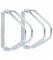 vidaXL Bicycle Stand Wall Mounted 2 pcs Galvanised Steel