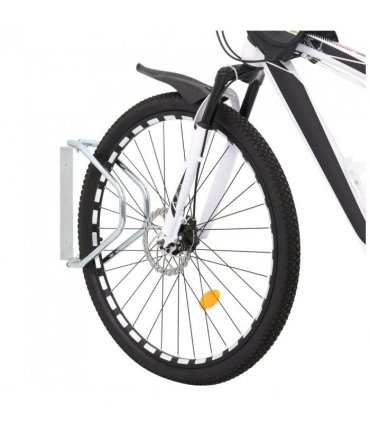 vidaXL Bicycle Stand Wall Mounted 2 pcs Galvanised Steel