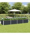 vidaXL Planter Anthracite 320 x 80 x 45 cm Steel