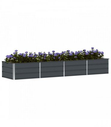 vidaXL Planter Anthracite 320 x 80 x 45 cm Steel