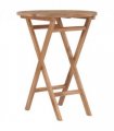 vidaXL Folding Garden Table 60 cm Solid Teak Wood