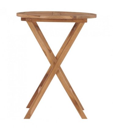 vidaXL Folding Garden Table 60 cm Solid Teak Wood