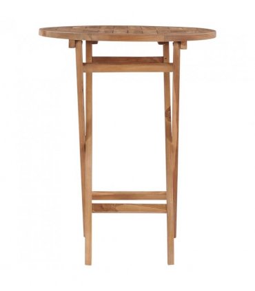 vidaXL Folding Garden Table 60 cm Solid Teak Wood