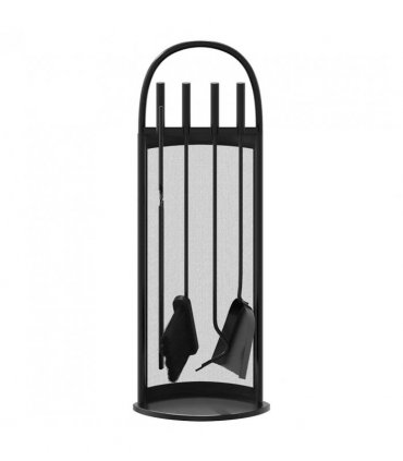 vidaXL 5 Piece Fireplace Tool Set 23x15x66 cm Steel