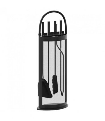 vidaXL 5 Piece Fireplace Tool Set 23x15x66 cm Steel
