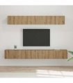 vidaXL TV Cabinet Set Wall-mounted 5 pcs Artisan Oak Engineered Wood