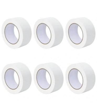 vidaXL Painter Masking Tapes 6 pcs White 50mm x 50m Paper