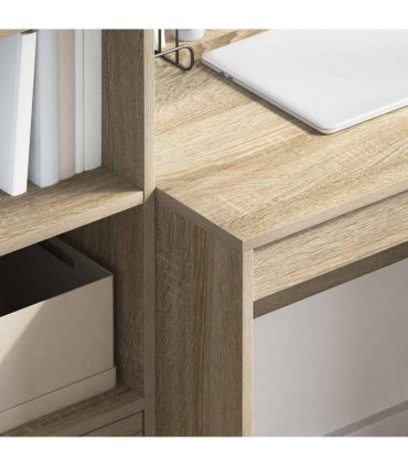 vidaXL Desk with Drawer 2 pcs Sonoma Oak