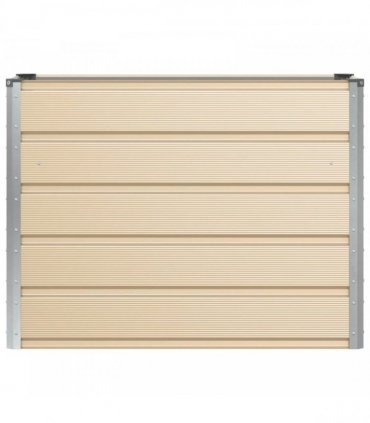vidaXL Planter Ivory 100 x 40 x 75 cm Steel