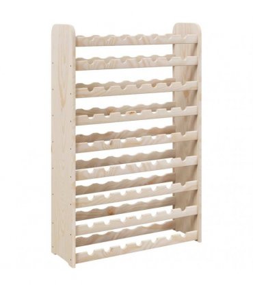 vidaXL Wine Rack 72.5x25x111.5 cm Solid Wood Pine