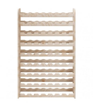 vidaXL Wine Rack 72.5x25x111.5 cm Solid Wood Pine