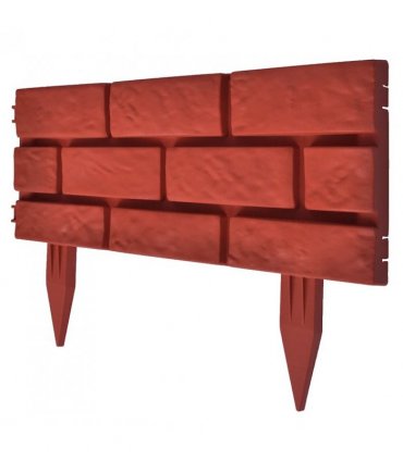 Lawn Divider with Brick Design 11 pcs