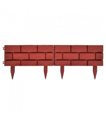 Lawn Divider with Brick Design 11 pcs