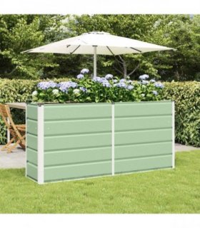 vidaXL Planter Green 160 x 40 x 75 cm Steel