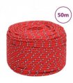 vidaXL Boat Rope Red 6 mm 50 m Polypropylene