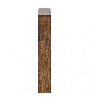 vidaXL Shoe Cabinet with Mirror 3-Layer Smoked Oak 63x17x102.5 cm
