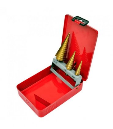 3-Piece HSS Step Drill Set